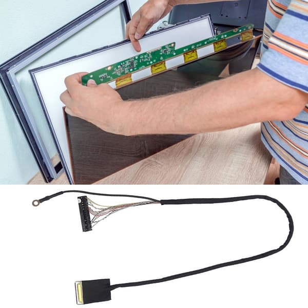 Effektiv X86 EDP LCD Anslutningskabel 30Pin Snabb Dataöverföring