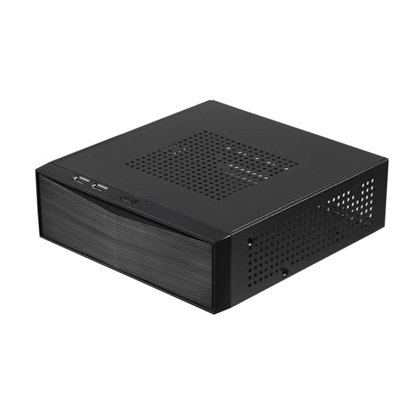 FH05 Host Mini ITX Office-hemdator för case USB2.0 med kylarhål HTPC- power Metallbordschassi