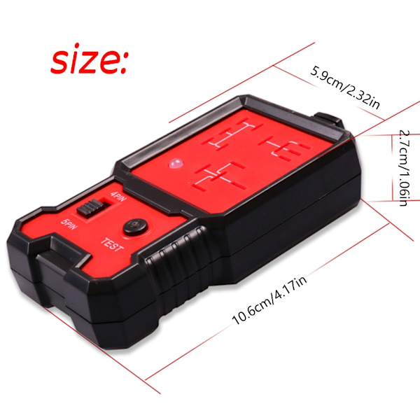 12V Elektronisk Motorcykel Relæ Tester Universal Til Bil Auto Batteri Checker