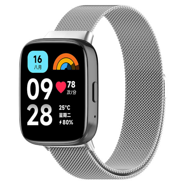 Rostfritt armband för watch 3 Active/Lite Magnetisk Armbandsbyte anti-scratch Armband Quick Release Band Bälte Gold