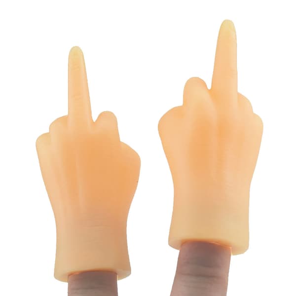 2st/set Roliga simulerade vänster och höger minihänder dockor barnleksak nyhet fingerleksaker presenter modell Halloweenpresent