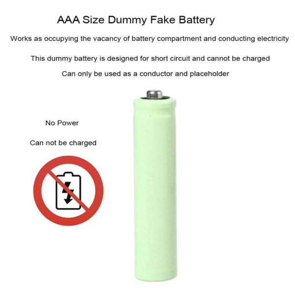 4,5V LR3 AAA Dummy-batteri AAA-batterieliminatorkabel med strömbrytare Byt ut 3st 1,5V AAA-batterier för LED-ljusleksak
