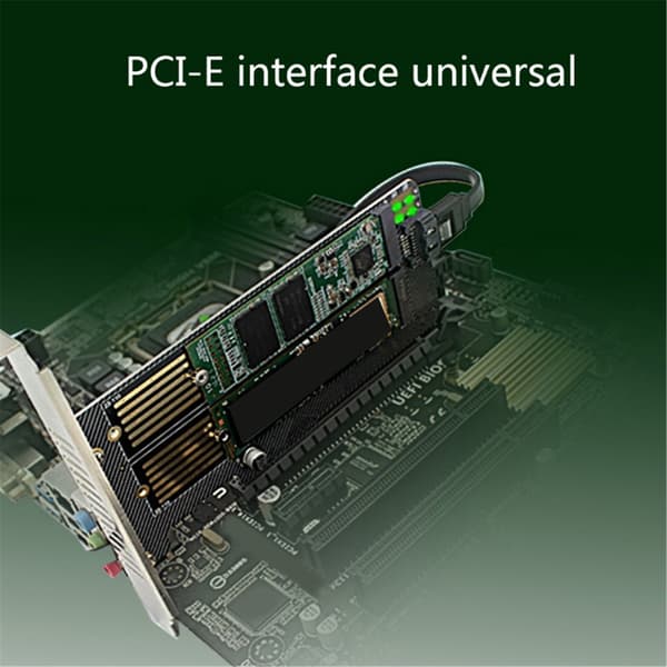 PCIE Adapterkort til M.2 NVME SSD'er Dobbelt Interface Udvidelseskort