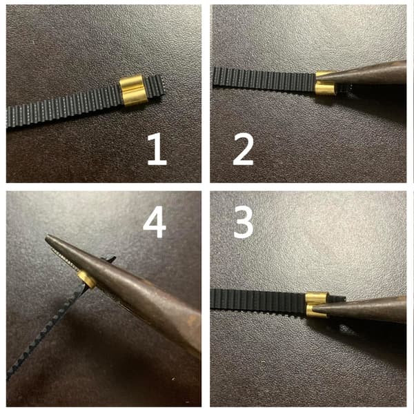 6mm 3D-skriverbelte Messingterminaler Ferdigmonterte Koblinger Metallmaskinvare