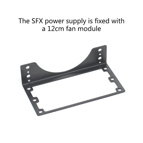 Metall DIY Bracket PC SFX Power Frame för SFX power i 12 cm 14 cm fläktplatsfäste B