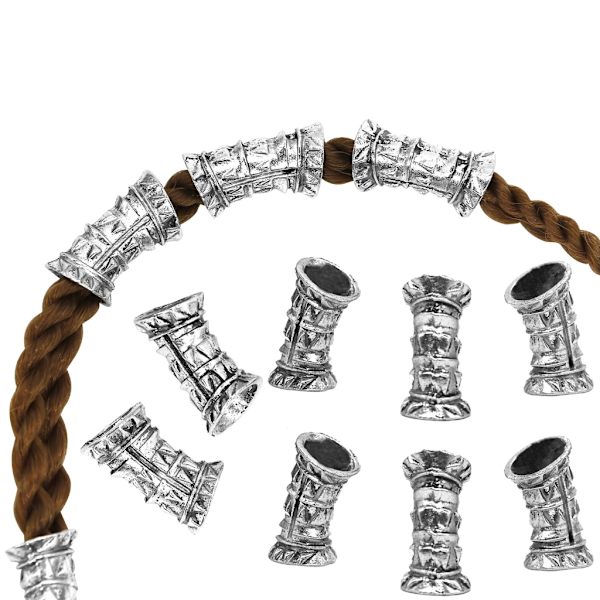 Vikings Rune Alphabet Character Beads Beard Beads for Men 59 Delar Set Vikings Runes Beads Norse Dreadlock Beads