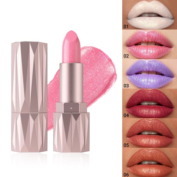 Læbefarvesæt med 6 farver til daglig makeup og aftenstyling