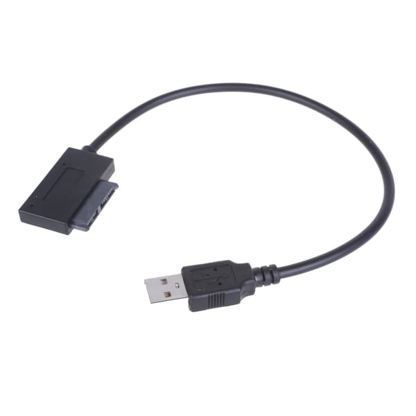 USB2.0 til 7+6 13-pin Slimlines SATA-kabel til bærbare computere, lille størrelse