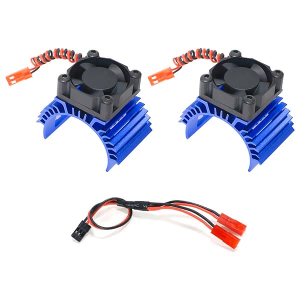 36mm Fjernbetjeningsmotor Køleventilator Aluminium Legering Dobbelt Køleplade Black