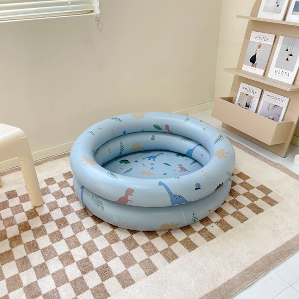 Uppblåsbar pool för barn Rund uppblåsbar barnpool, baby för småbarn Uppblåsningspool utomhus på bakgården 120cm