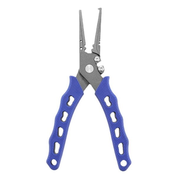 Fish Lip Grippers Grabber Lätt bärbart fiskeredskap Läppgrepp Fish Grabber Clamps Trigger Slitstark fisketång Black Blue handle