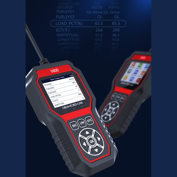 Universal Bil Diagnostikverktyg Portabel Auto Scanner V600 för Motorfelkoder