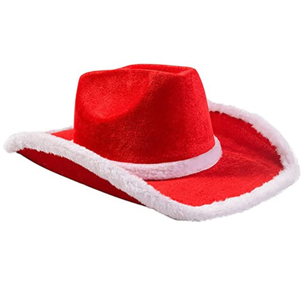 Mode vintage cowboyhatt västerländsk stil hatt med stor brätte Hattar Xmas filt cowboy jazzhatt Tillbehör bred kurva brätte