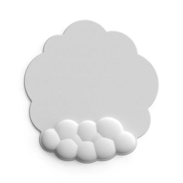 Moln Handledsstöd Musmatta Memory Foam + Gummibas Halkfri Silikon Handledssmärta Lindring för Gaming Musmatta Färgad
