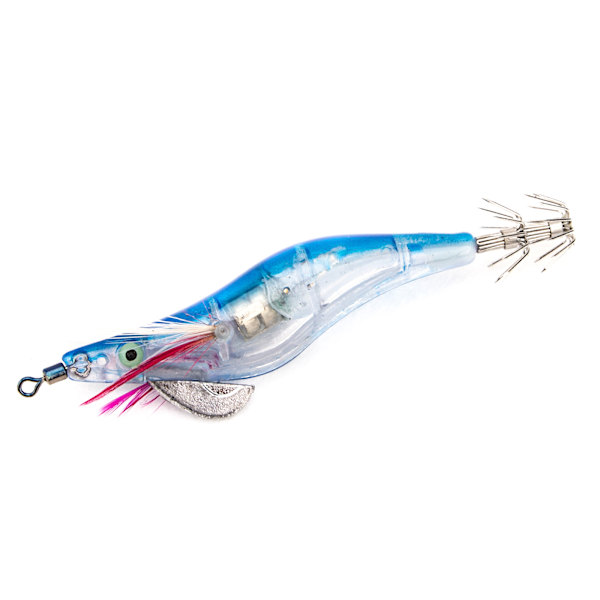 LED Lysende Reke Blekkfisk Nattfiske Blekkfisk Jigger Lokkemat Bass Agn Fiskeredskap