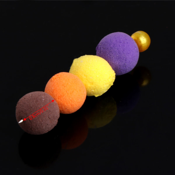 1 Låda Karpbete Flytande Fiske Lure Konstbeten Pärlor Pops Up Smell Ball Red