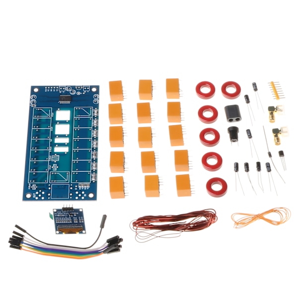 ATU-100 Mini DIY-kit Automatisk Antennjusterare av N7DDC 7 Kondensatorer x 7 Spolar 100 Watt Justerare OLED Firmware Programmerad
