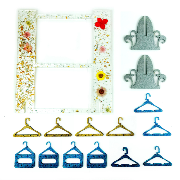 2st Örhängeförvaring Drop Lim Molds Gör-det-själv örhängen Display Rack Smycken Förvaringsställ Smyckeshängare Form