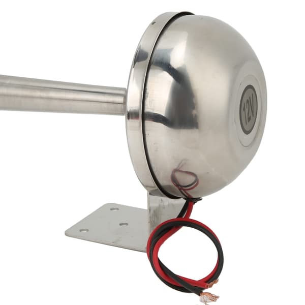Nem Installation 12V Rustfrit Stål Horn Enkelt Rør 328dB til Lastbil Båd Køretøj Single speaker model