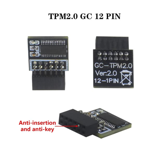 12Pin TPM 2.0 Modul LPC Kryptering TPM Modulkort för Gigabyte
