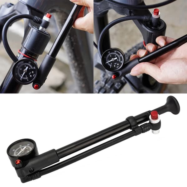 Bärbara Mountainbike Dämparpumpar 300Psi Högtrycks Framgaffelpumpar