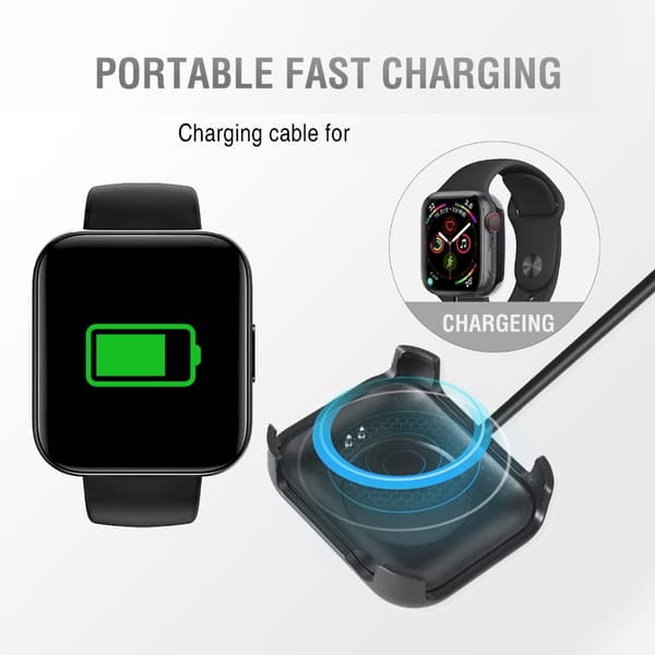 Lader strømadapter for klokke HW18 Base USB-ladekabel dokkingstativ
