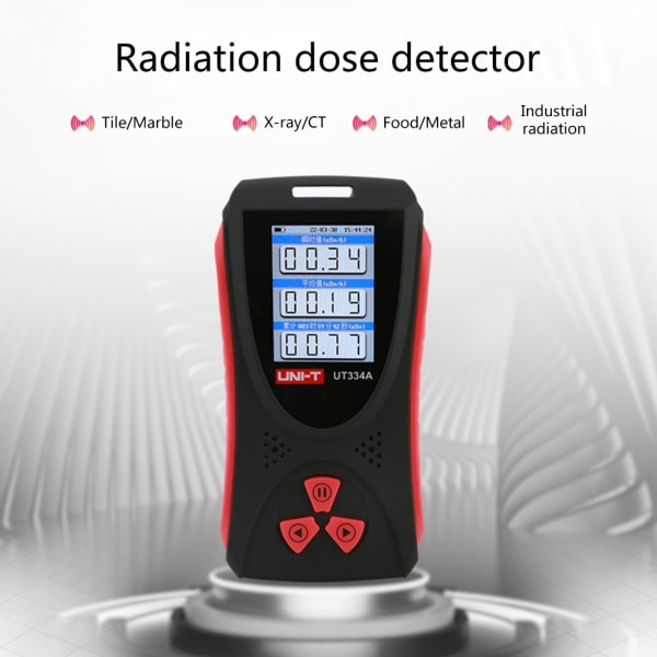 Yrke Beta Gamma Röntgen Bärbar handhållen strålningsmonitor Geigers Counter Nukleär strålningsdetektor LCD-skärm