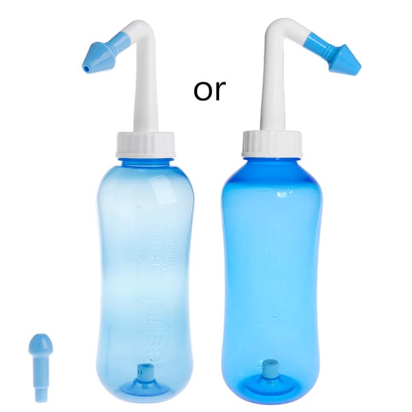 Neseskyllesystem for Voksne og Barn Potte Sinus & Allergi Lindring Skyll Neti 500mL