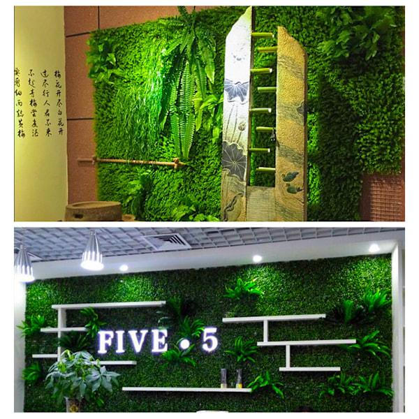 Konstgräs Fake Lawn Buxbom Paneler Topiary Hedge Plant Privacy Hedge Screen UV-skyddad Simulering Miniatyr