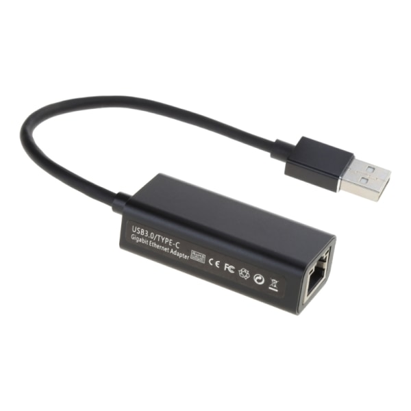 100 Mbps USB 3.0 Ethernet Nettverkskort for Switch PC Lan Tilkoblingsadapter Tilbehør