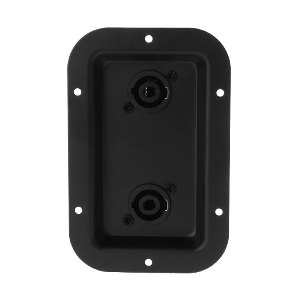 Jack Plate Socket Junction Box Clip Gitarr Dual 1/4" PA/DJ Audio Högtalarskåp Jack Metal för SpeakOn PA-högtalare