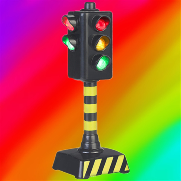 5'' Miniatyr trafiksignal realistiskt trafikljus LED-lampa för hobbybyggande Järnvägsspår Modell Pojke Flickor Favors