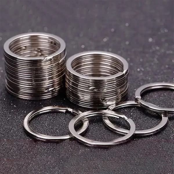 20 stk. 20 mm/25 mm/30 mm Split Nøgleringe Sølv Rustfrit Stål Runde Nøgleringe Steel ring 30mm