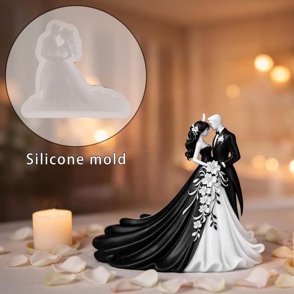 Valentinsdag-tema lys silikonformer Parfigur silikonformer