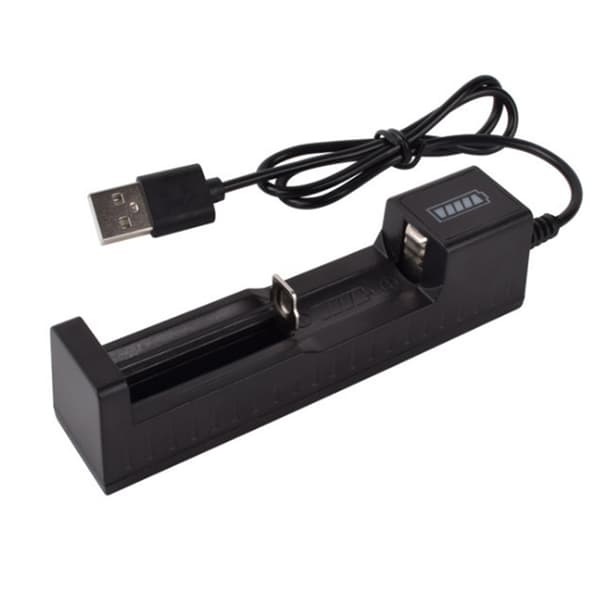 Batteriladdare med IC-skydd 1-plats batteridocka USB