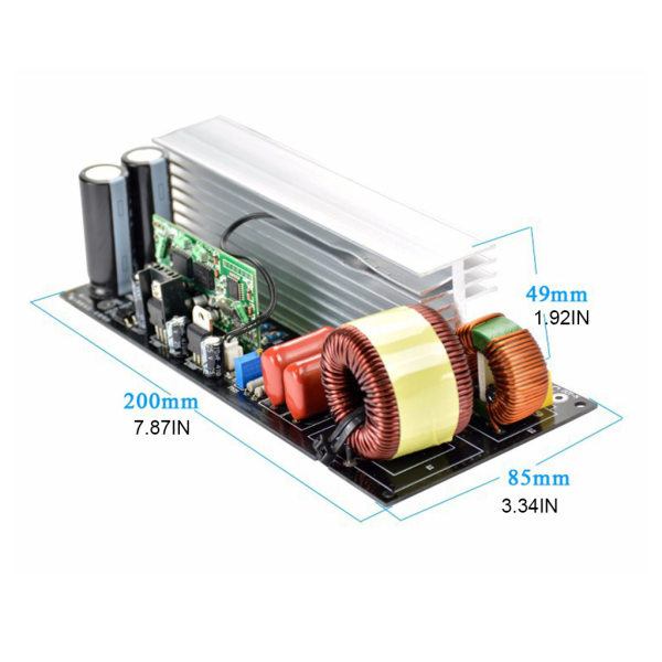 Pure Sine Inverter Power Boards Frequency Inverter Board & Heat Sink Post-Stage Boards Korrigering Pure Sine Wave 3000W