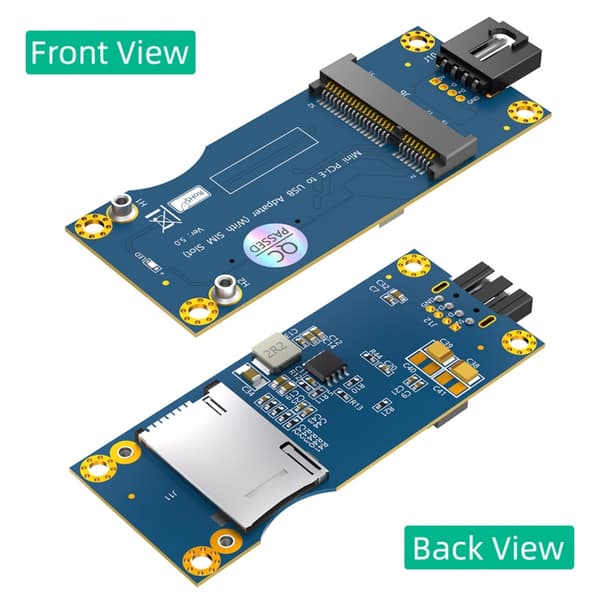 Mini PCIE til USB Adapter med Kortslot til WWAN/LTE Modul Adapterkort