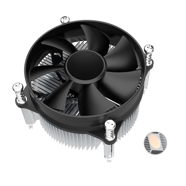 T50C CPU-køler ITX Desktop Chassis Radiator Kobberkerne CPU-køleventilator 93 mm