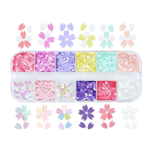 Blomsterblader Glitter For Epoksyharpiksform Fylling Papirmateriale Blomsterharpiks Paljetter Pigment DIY Anheng Håndverk