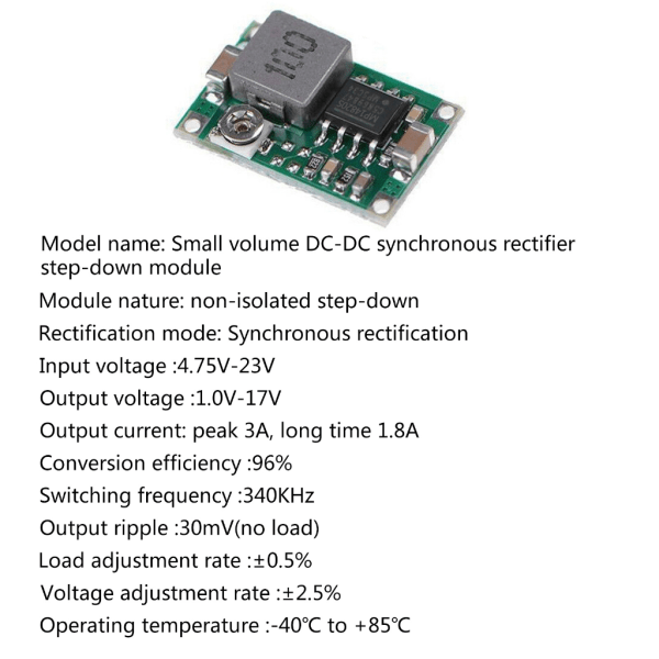 10 ST Super Mini DC Converter Step Down Buck Power MP14820S 4,75V-23V till 1V-17V Chip för flygkontrollbil