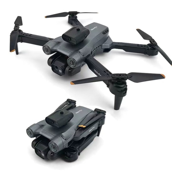 RC Stunt Drone 4-axlig hopfällbar RC Quadcopter Optical Flow 4K Dual Camera Borstlös Motor Fjärrkontroll Drone Barnpresent