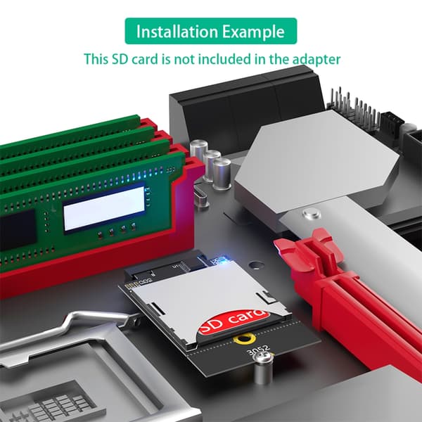 SDCard-konvertere til M.2 Key B USB-busadapter til computerforbindelse