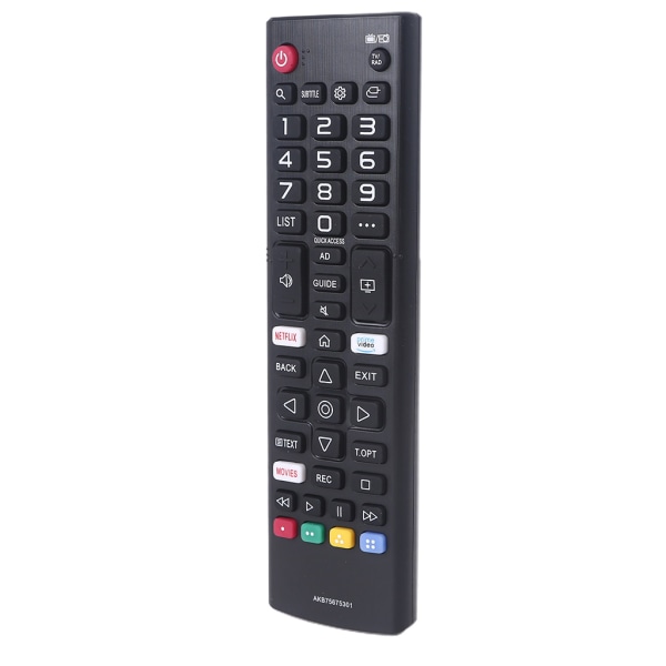 Akb75675301 Fjärrkontroll kompatibel med för Smart Tv Akb75675311 Akb75675304 43lm6300pub med Netflix Prime Movies