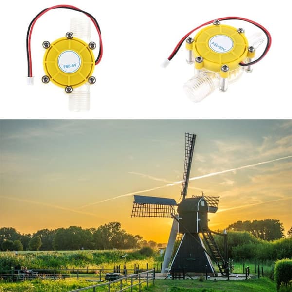 for DC 5V/12V/80V Micro Hydro Generator G1/2\" Utvendig Gjenge Vannstrømgenerator 5V