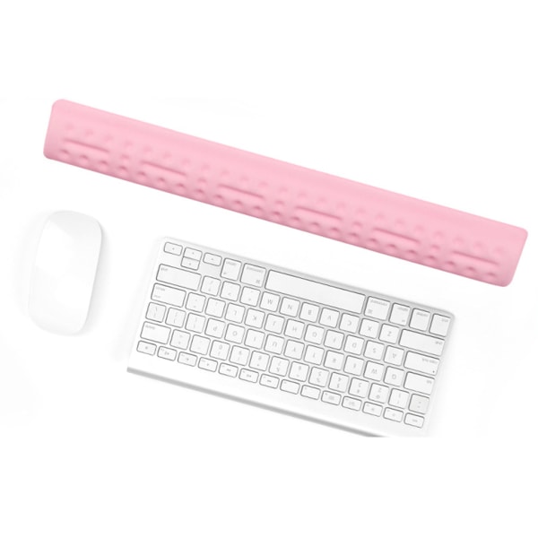 Memory Foam Pad Tangentbord Handledsstöd Mus Handledsstöd Handled smärtlindring Skrivning för dator Laptop Hemmakontor Pink C
