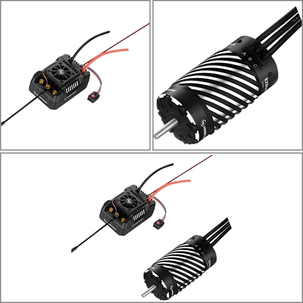 Vedenpitävä sähköinen nopeudensäädin 1/5 kauko-ohjattavaan malliin 70125 560KV Multicolor Combination model