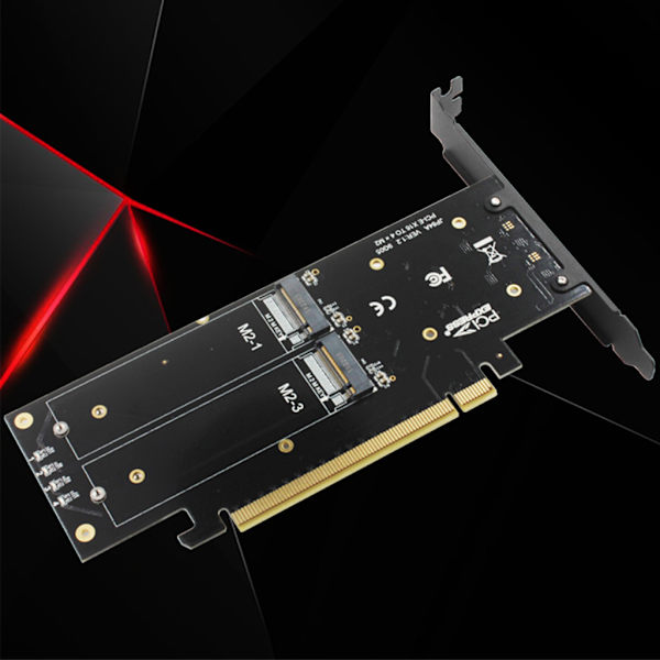 för M.2 X16 till 4X NVME PCIE3.0 GEN3 X16 till 4xNVME för RAID-kort PCI-E VROC-KORT för RAID Hyper för M.2X16 M2X16 4X X4 NV
