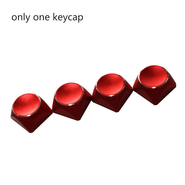 1 stk. CNC Metall Tast XDA Profil Flerfarget Bakbelyst Uten Trykk Tast for Mekanisk Tastatur Cherry MX Bryter