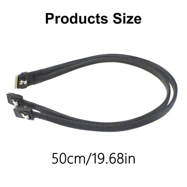 Profesjonell SFF8654 8i til 2xMini 36Pin SFF8087-koblingskabel