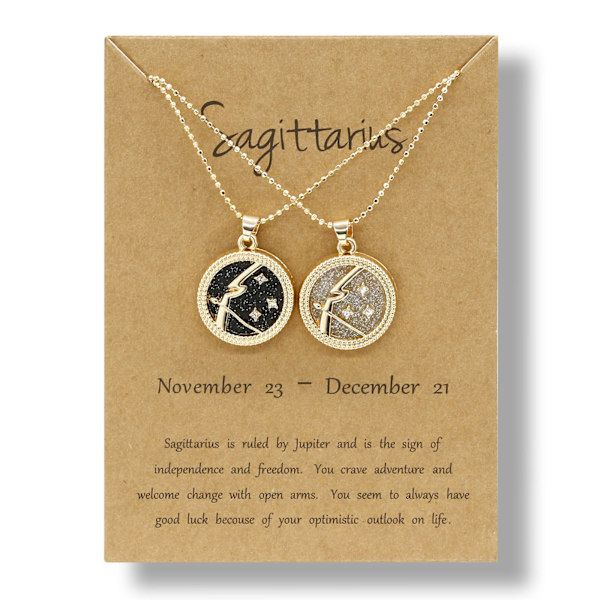 2st 12 Constellation Mynt Kedja Kort Halsband Dag Natt Choker Halsband Par Jubileum Vänskap Smycken Present null - 8 Virgo